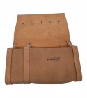 Borsa Carpentiere 2 Tasche + Divisori Legno Crosta Bovina Cm 28X35X7