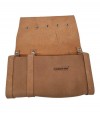 Borsa Carpentiere 2 Tasche + Divisori Legno Crosta Bovina Cm 28X35X7