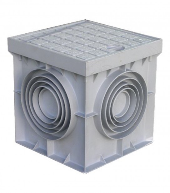 Pozzetto Derivazione + Chiusino Plastica Cm 30X30