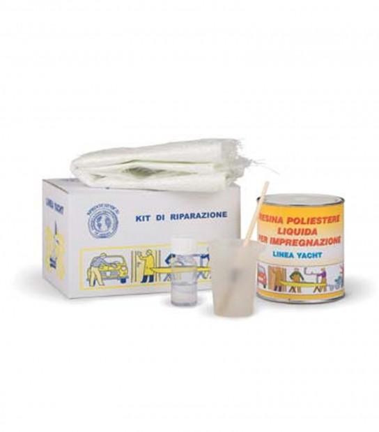 Fibroresina In Kit Lana Vetro Pennello E Ciotola Ml 750