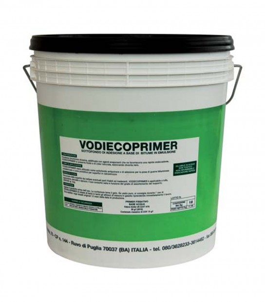 Primer Bituminoso Vodiecoprimer Vodichem Base Acqua Nero Lt 18