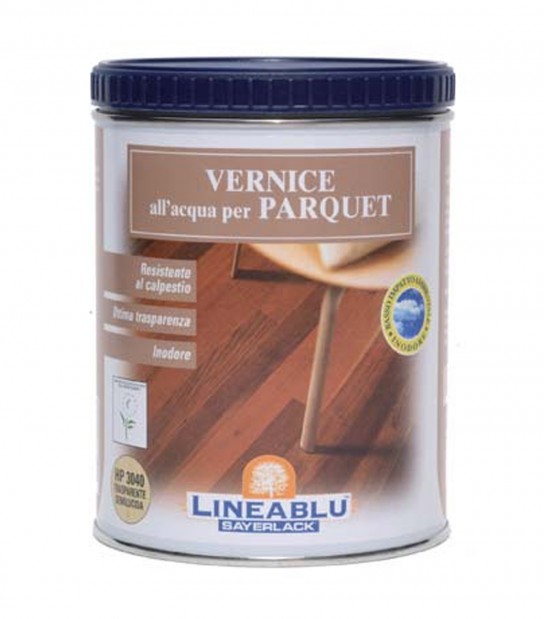 Vernice Acqua Parquet Lineablu Sayerlack Hp3040 Trasparente Semilucido Ml 750