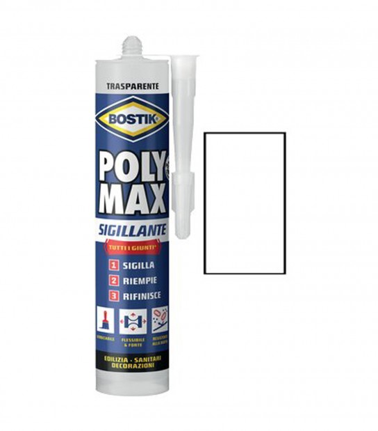 Bostik Polymax Sigillante Grigio Trasparente Ml 280