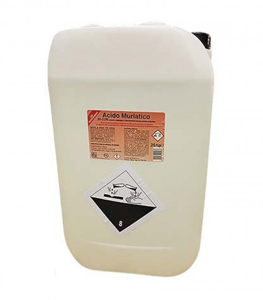 Acido Cloridrico Muriatico 30-33% Kg 25