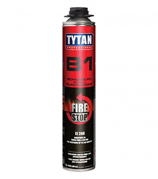 Schiuma Poliuretanica Antifuoco Tytan Pistola Ei 240 Ml 750