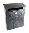 Cassetta Posta Casetta 701 Acciaio Vern Nero/Argento Mm 230X90 H.Mm 290
