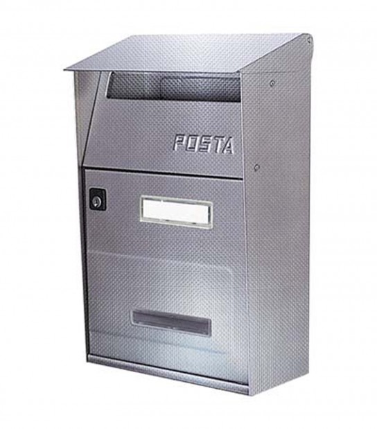 Cassetta Posta Ft Alubox Inox 18/10 Tela Di Lino Mm 220X110 H.Mm 320