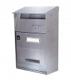 Cassetta Posta Ft Alubox Inox 18/10 Tela Di Lino Mm 220X110 H.Mm 320