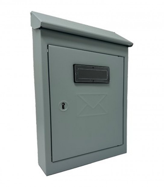 Cassetta Posta Tradizione Egizia Maxi Acciaio Vern Grigio Mm 200X60 H.Mm 300