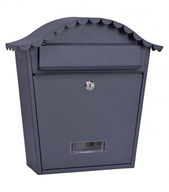 Cassetta Posta Country Domus Acciaio Vern Antracite Mm 360X135 H.Mm 370