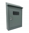 Cassetta Posta Tradizione + Cilindro Mini Acciaio Vern Grigio 175X50 H 260