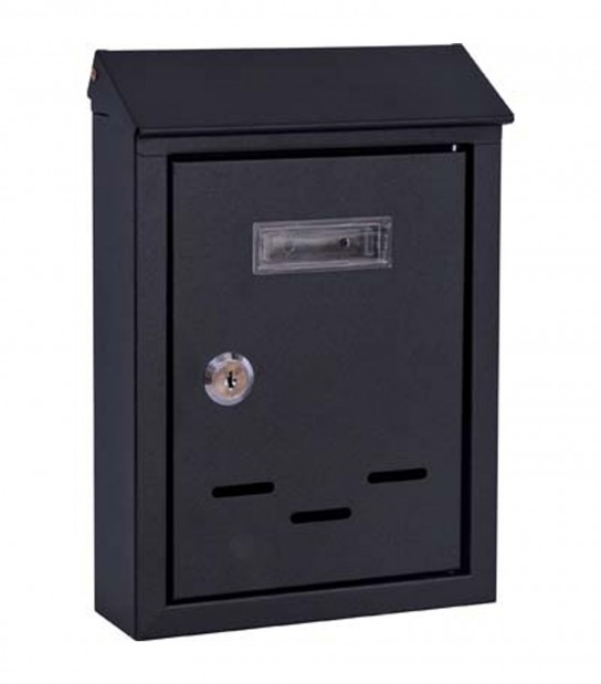 Cassetta Posta Tradizione + Cilindro Maxi Acciaio Vern Nero 200X60 H.300