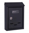 Cassetta Posta Tradizione + Cilindro Maxi Acciaio Vern Nero 200X60 H.300