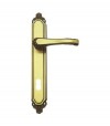 Maniglia Export Placca Foro Patent Ottone Bronzata Sfumata Q8 I.Mm 70