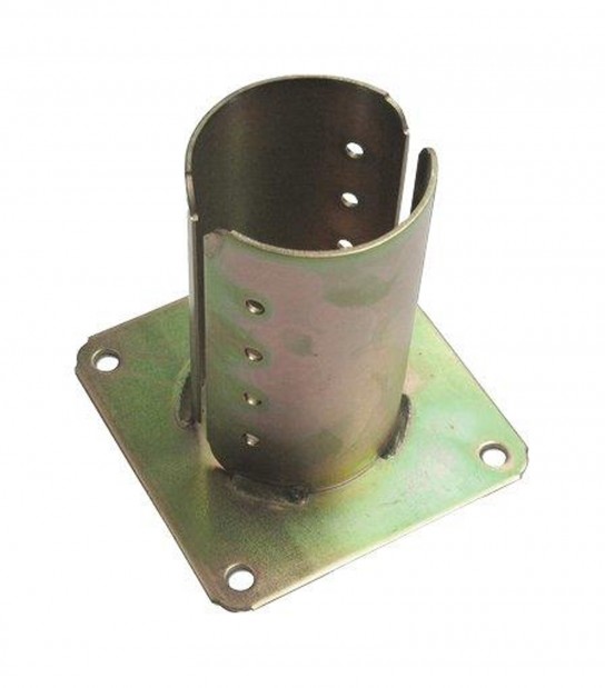 Supporto Gazebo Tondo A Pavimento 957 Zincato Giallo S.Mm 4,0 Mm 80