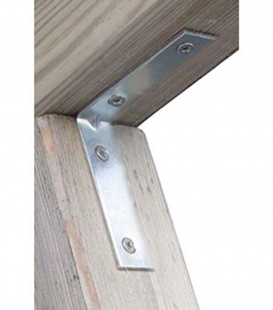 Lastrina 4 Fori Angolare Zincata S.Mm 2,0 Cm 10X10X1,5