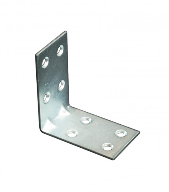 Giunzione 8 Fori Angolare Zincata S.Mm 2,0 Cm 4X4X3