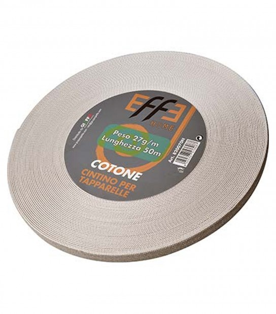 Cintino Avvolgibili Cotone Avana/Grigio Mm 22 Gr/Mt 27 Mt 50