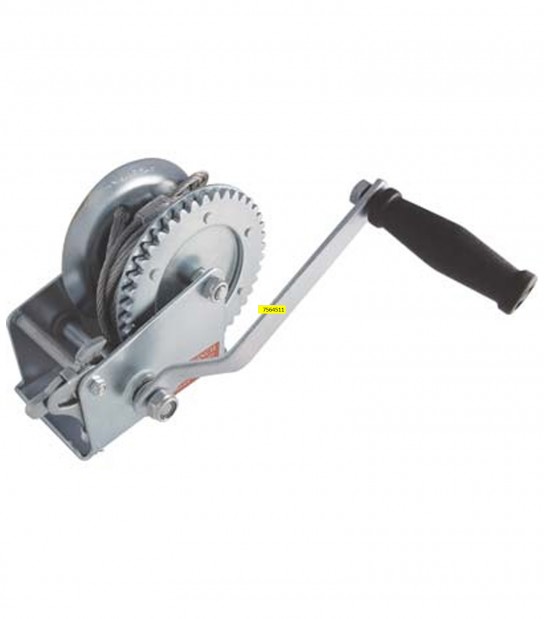Verricello Manuale Hand Kg 550 + Fune 7,5 Mt