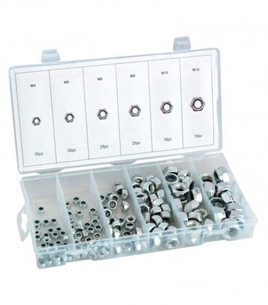 Dado Esagonale Autobloccante In Kit Self Hand Zincato M 4/12