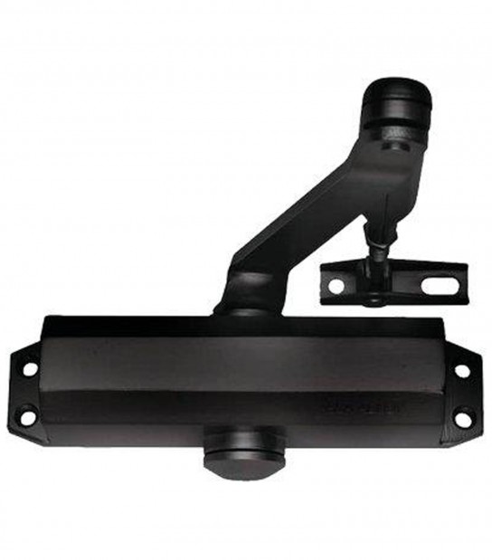 Chiudiporta Oleodinamico Dc110 Assa Abloy Vern Nero Forza 2/4 + Fermo