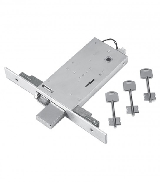 Serratura Metallo Infilare Elettrica 69 Feb B.Q Zin F.Mm 25 Dm M4 Tripl+Scr H.Mm 81 E.Mm 70