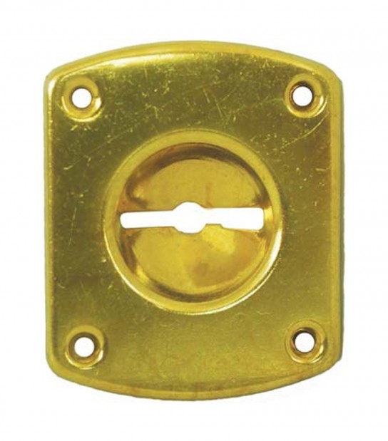 Mostrina Rettangolare Doppia Mappa 31 Cr Ottone Incavo Mm 8 Mm 46X30