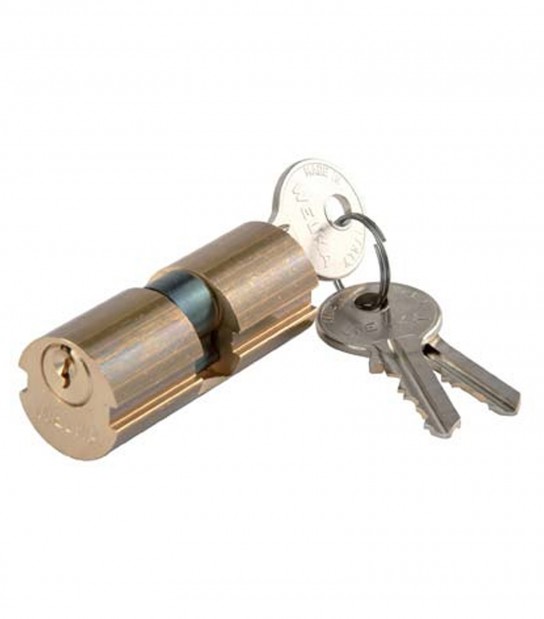 Cilindro Tondo 607 Welka Ottone Chiavi 3 D.Mm 22 L.Mm 54 27+27