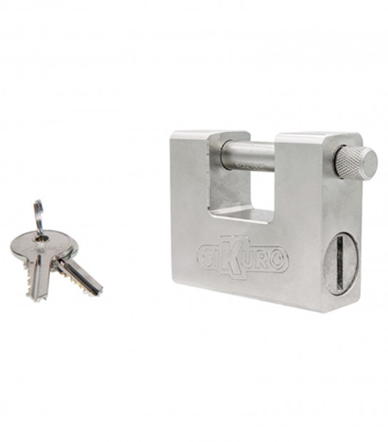 Lucchetto Antiscasso Ssu-84Uk Ilsa Acciaio Carbonitrurato Cromato Chiavi 3 Mm 84