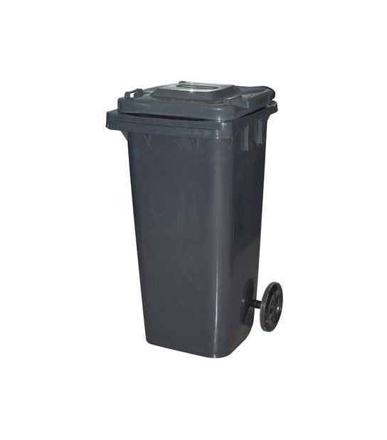 Bidone Immondizia Green 120 + Ruote Ics Grigio Lt 120 Cm 55X50 H.Cm 94