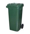 Bidone Immondizia Green 120 + Ruote Ics Verde Lt 120 Cm 55X50 H.Cm 94