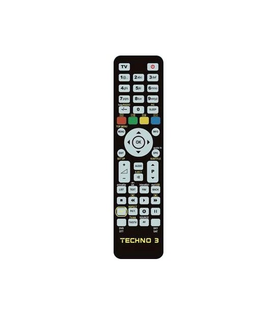 Bravo Telecomando Programmabile Techno 3 Bravo Tv + Vcr + Dvd + Dtt + Sky Sat Banchi 3