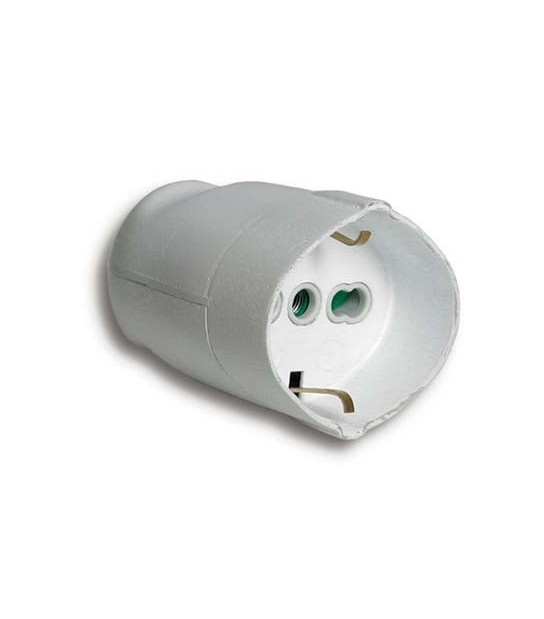 Fanton Presa Mobile Schuko Fme Bianco 2P+T 16A Bipasso