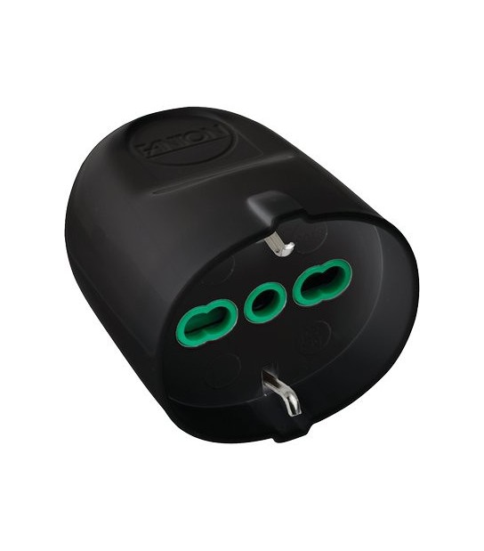 Fanton Presa Mobile Schuko Fme Nero 2P+T 16A Bipasso