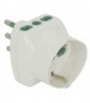 Fanton Adattatore Triplo 16A-16A+Schuko Fme Bianco 2P+T