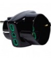 Fanton Adattatore Triplo Schuko-16A+Schuko Fme Nero 2P+T