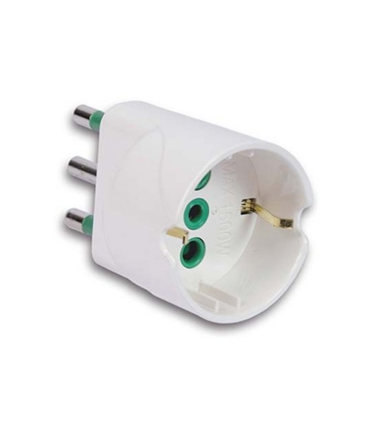 Fanton Adattatore Schuko Garanti Bianco 2P+T 16A