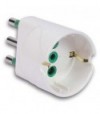 Fanton Adattatore Schuko Garanti Bianco 2P+T 16A