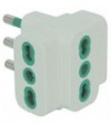 Fanton Adattatore Triplo 16A-16A Garanti Bianco 2P+T
