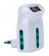Fanton Adattatore Triplo 10A-10/16A Fme Bianco 2P+T + Interruttore Termico