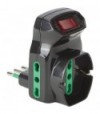 Fanton Adattatore Triplo 10A-16A+Schuko Fme Nero 2P+T + Interruttore Termico