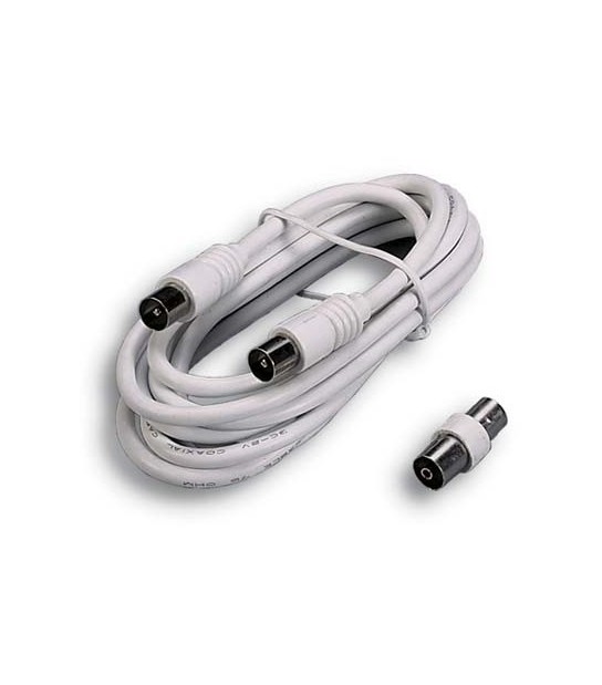 Fanton Prolunga Coassiale Tv + Adattatore Fme Spina Dritta + Presa Dritta Mm 9,5 Ohm 75 Mt 2