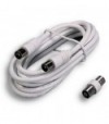 Fanton Prolunga Coassiale Tv + Adattatore Fme Spina Dritta + Presa Dritta Mm 9,5 Ohm 75 Mt 2