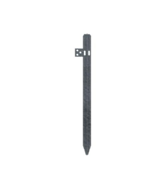 Ferrobulloni Paletto Dispersore Zincato + Piastra Sezione A Croce Mm 50X50X5 H.Cm 100