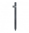 Ferrobulloni Paletto Dispersore Zincato + Piastra Sezione A Croce Mm 50X50X5 H.Cm 100