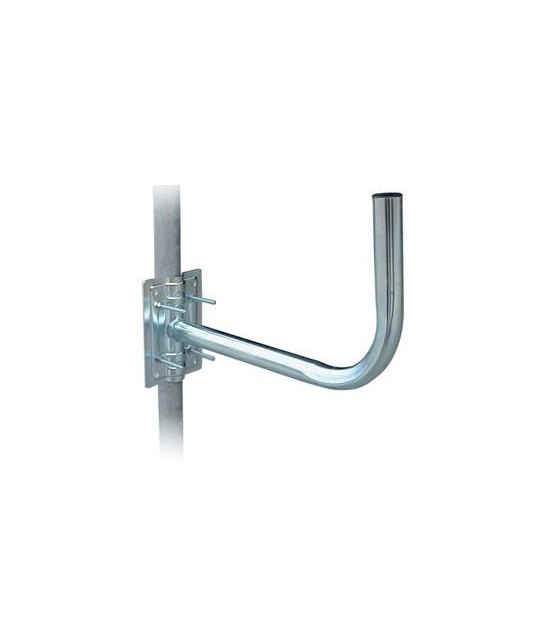 Supporto X Antenna A Parabola Acciaio Zincato Piastra Cm 14X12,5 Cm 45X25