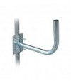 Supporto X Antenna A Parabola Acciaio Zincato Piastra Cm 14X12,5 Cm 45X25