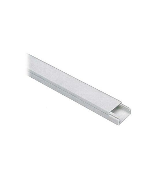 Mini Canalina Adesiva Passaggio Cavi Pvc Bianco Mm 22X10 Mt 2