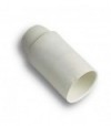 Portalampada Camicia Liscia Resina Bianco E27 M10X1