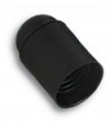 Portalampada Camicia Liscia Resina Nero E27 M10X1